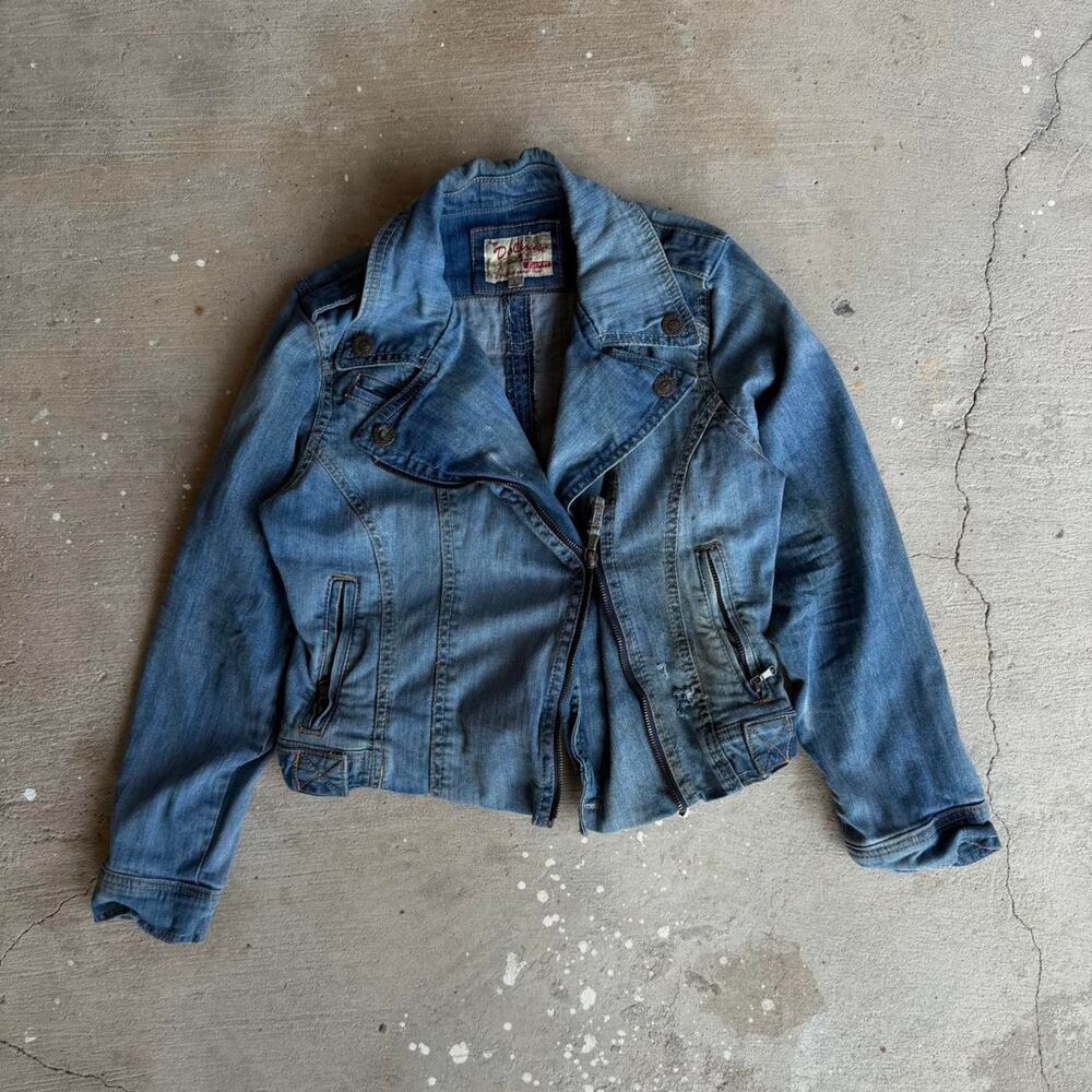 Vintage look dollhouse blue denim